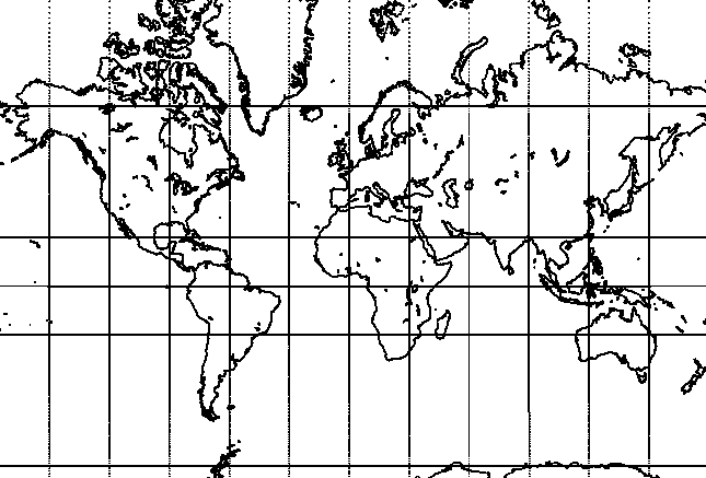 Mercator map